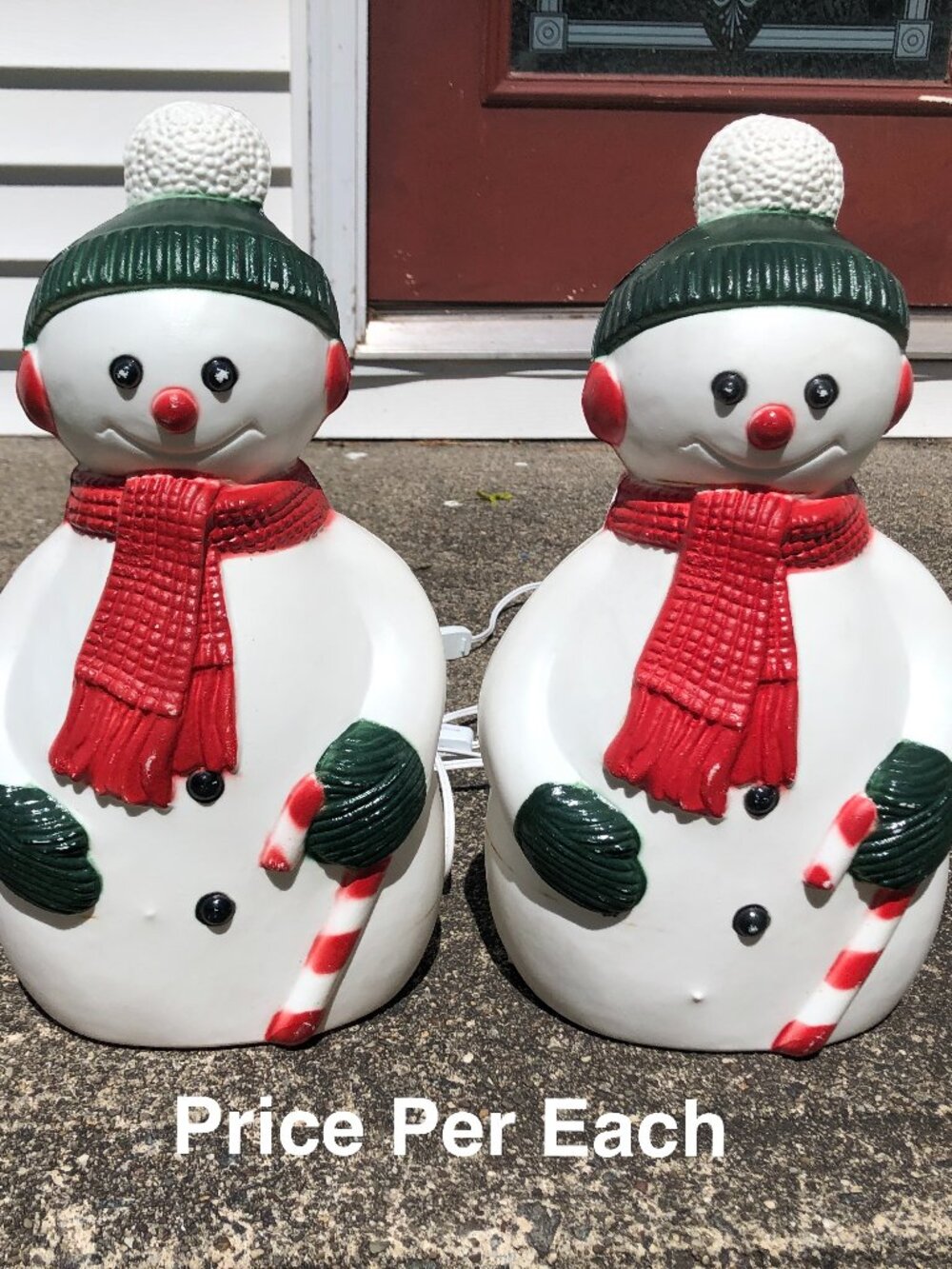 Vintage Christmas Snowman Blow Mold 15" TPI w/ Light Cord